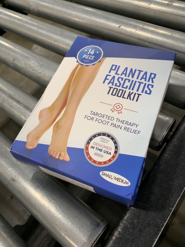 Photo 1 of Plantar Fasciitis Foot Pain Relief 14-Piece Kit – Premium Planter Fasciitis Support, Gel Heel Spur & Therapy Wraps, Compression Socks, Foot Sleeves, Arch Supports, Heel Cushion Inserts & Grips