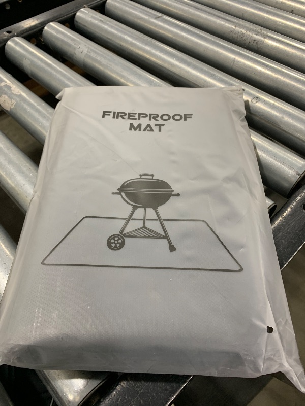 Photo 1 of Protebox 48 x 30 inch Under Grill Mats for Outdoor Grill, Double-Sided Fireproof Deck and Patio Protector Mat, BBQ Mat for Under BBQ, Waterproof Oil-Proof Grill Floor Pads Fire Pit Mat Fireplace Mat