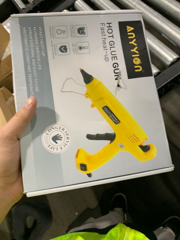 Photo 1 of Anyyion 300W Industrialt Glue Gun – High Output Professional Adjustable Switch – oProfessional Grade Hot Glue Gun for Carpentry, Repairs & Remodeling