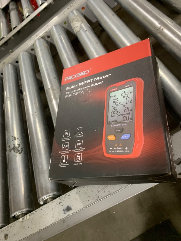 Photo 1 of FrogBro Upgrade Solar Panel Tester Meter Photovoltaic Multimeter 800W, Solar MPPT Meter with Large Ultra Clear LCD, Smart MPPT Open Circuit Voltage Troubleshooting Utility Tool for Solar PV Testing