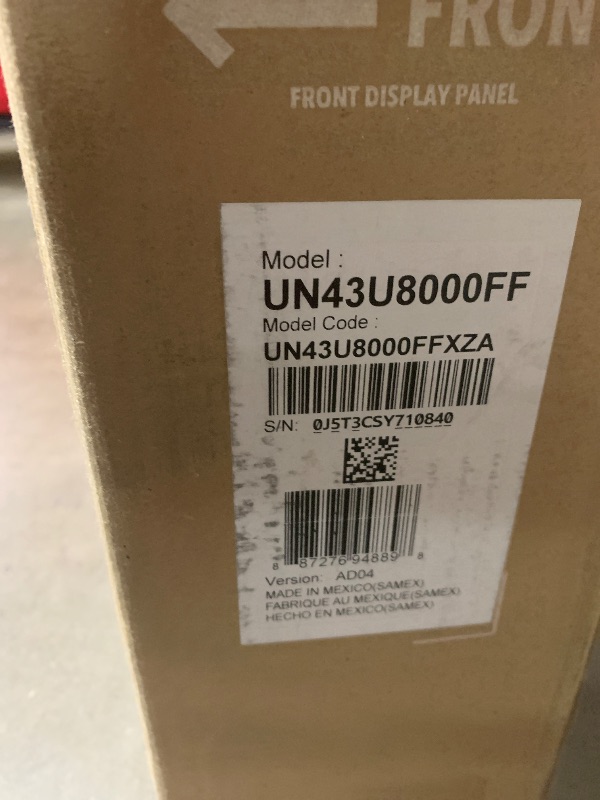 Photo 1 of Samsung 43-Inch Class Crystal UHD U8000F 4K Smart TV (2025 Model) Endless Free Content, Crystal Processor 4K, MetalStream Design, Knox Security, Alexa Built-in