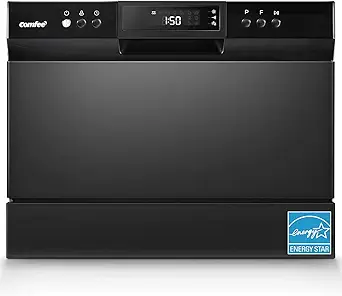 Photo 1 of COMFEE’ Countertop Dishwasher, Energy Star Portable Dishwasher, 6 Place Settings & 8 Washing Programs, Speed, Baby-Care, ECO& Glass, Dish Washer for Dorm, RV& Apartment, Black
