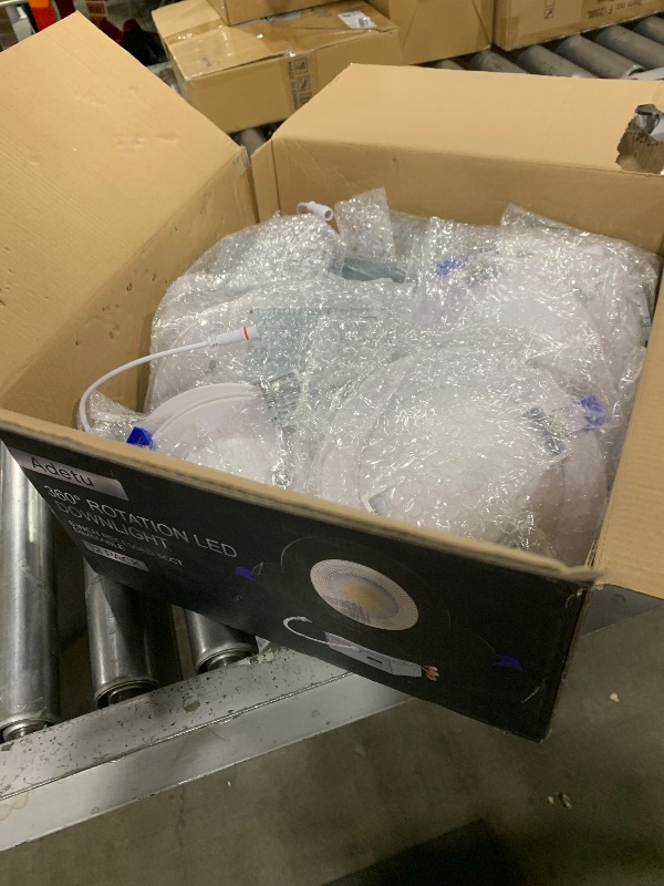 Photo 1 of Adetu Recessed Lighting 6 inch, 360°+90° Adjustable Directional 6 inch Gimbal Led Recessed Light, 2700K-5000K 5CCT Dimmable Retrofit Eyeball Can Recessed Lights with Jbox, ET (White-12 Pack)