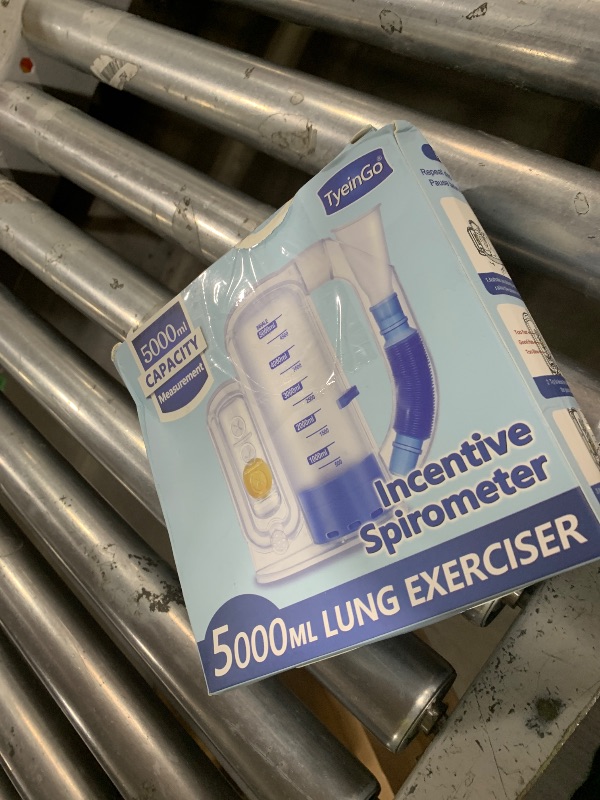 Photo 1 of Incentive Spirometer Adult, Breathing Exercise Device for Lungs, Deep Breathing Trainer for Adults - 5000ml Volume Measurement with Flow Rate Indicator