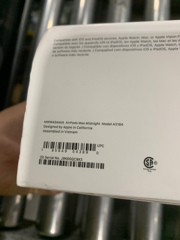 Photo 1 of Apple AirPods Max Wireless Over-Ear Headphones, Pro-Level Active Noise Cancellation, Transparency Mode, Personalized Spatial Audio, USB-C Charging, Bluetooth Headphones for iPhone - Midnight