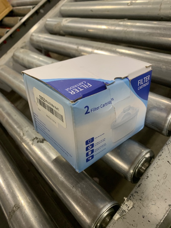 Photo 1 of 2 Pack Water Filter Replacement Universal Cartridges with Multistage Filtration System, Removes Chlorine, Fluoride, Dirt, and Harmful Metals