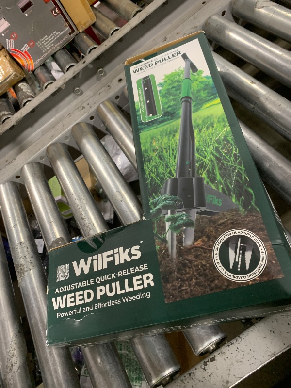 Photo 1 of Puller Tool with Long Adjustable Handle (36", 40", & 45"), Quick-Release Weed Ejector Mechanism, Lightweight Aluminum Stand-Up Heavy Duty Weed Remover, 4-Claw Head & Foot Pedal for Easy Weeding