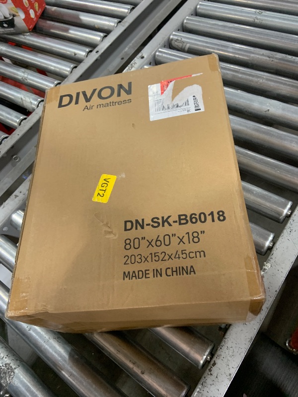 Photo 1 of DIVON Queen Air Mattress with Built in Pump Raised, 2 Min Self Inflatable Mattress, 18’’ Blow up Mattress for Adults, 660 LBS Portable Air Bed for Guest, Camping, Travel & Floor, Brown