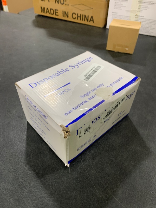 Photo 1 of 100 Pack 1ml/cc Plastic Luer Slip Syringa with 25Ga and Cap, Individually Sealed Wrapped, for Scientific Labs, Measuring Liquid, Refilling Cartridges or Glue Applicator