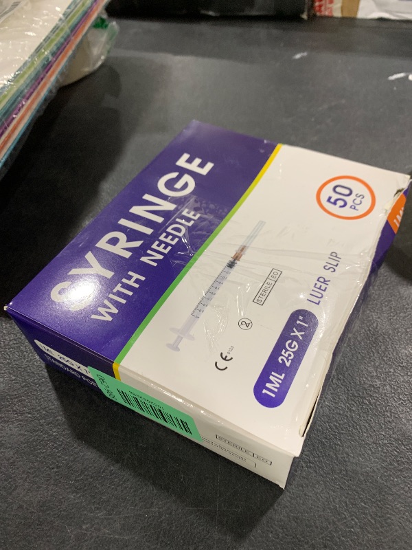 Photo 1 of 50 pc syringe with needle 
