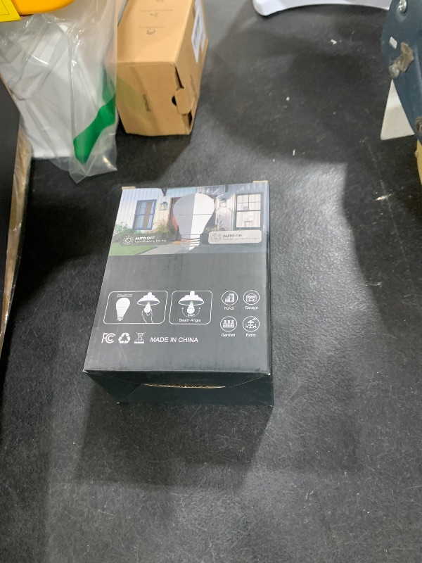 Photo 1 of L LOHAS LED Dusk to Dawn Light Bulbs, E26 Bulb Automatic On/Off, Outdoor Light Bulbs, Daylight Lightbulbs, 12W A19 Led Bulbs, 5000K 1100LM 100W Equivalent Lightbulbs Porch Garage Garden Patio 2 Pack