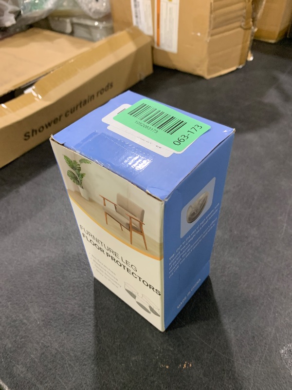 Photo 1 of Chair Leg Floor Protectors Rectangle Chair Leg Protectors for Hardwood Floors Silicone Caps Felt Furniture Pads Covers Anti-Scratch Reduce Noise 16 Pack Clear Fit Perimeter 5" to 5?7/8"