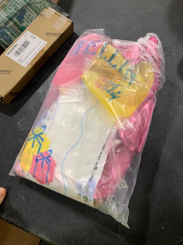 Photo 1 of [52 PCS] 16" Foil Pink Letter Balloons 2 Sets of A-Z, Mylar Aluminum Hanging Alphabet for Girls Graduation New Year eve Birthday Party Valentine's day Decorations