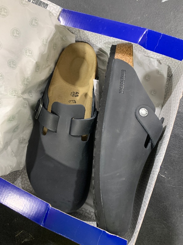 Photo 1 of Birkenstock Boston Classic Arch Clog,Black Oiled Leather,45 M EU