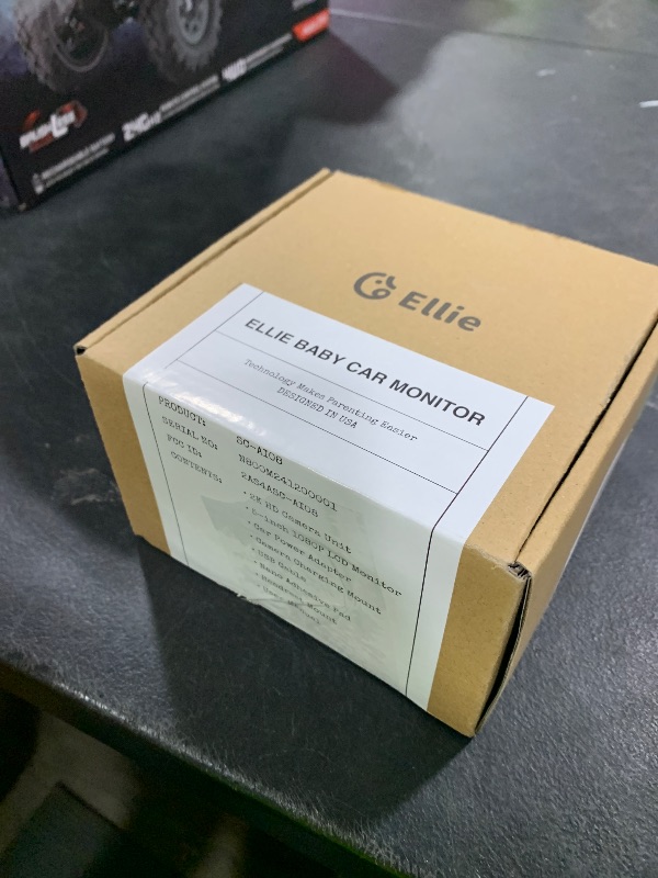 Photo 1 of Ellie Baby Car Monitor, 2K UHD Backseat Monitor with Color Night Vision, Face Tracking, Dual Display for 2 Kids, Wide View Car Baby Camera, Smart Video Capture & App Control