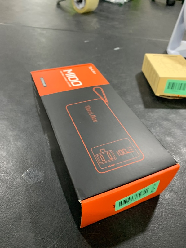 Photo 1 of Portable Power Station 99.9Wh Power Bank for Camping Essentials Small Electric Generator Large Lithium Battery with 110V 80W Rated 120W Peak AC Plug in Output 60W Type-C Home Backup Outdoor Emergency