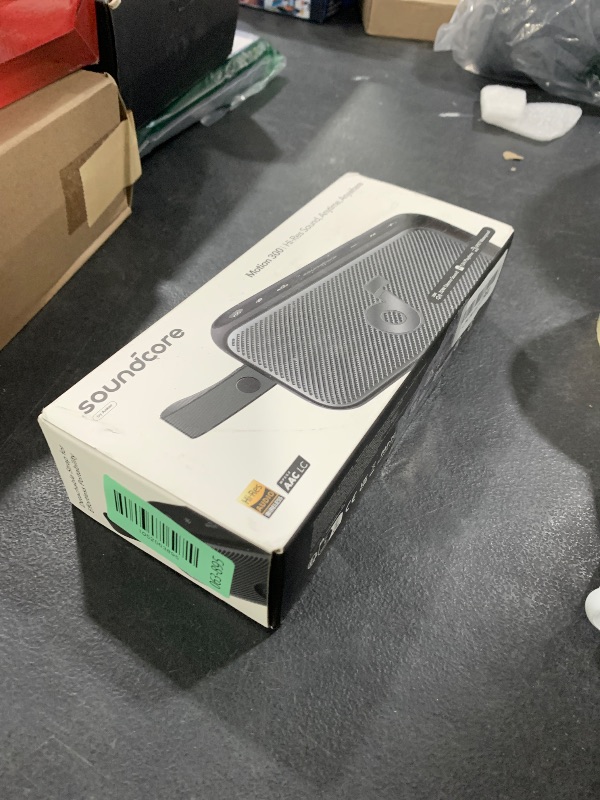 Photo 1 of Soundcore Motion 300 Wireless Hi-Res Portable Speaker with BassUp, Bluetooth Speaker with SmartTune Technology, 30W Stereo Sound, 13H Playback, and IPX7 Waterproof, for Backyard, Camping (Renewed)