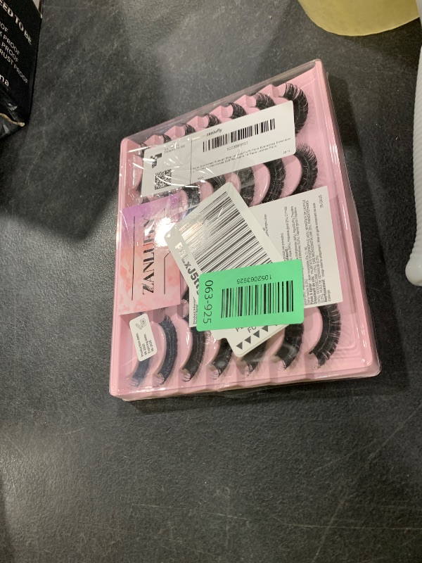 Photo 1 of False Eyelashes Russian Strip Lashes Volume Fake Eyelashes Extension D-Curly Wispy Handmade Soft Reusable 14 Pairs Lashes Pack