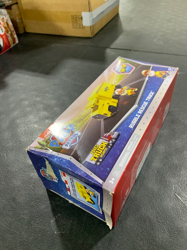 Photo 1 of Paw Patrol, Big Truck Pup’s Rubble Transforming Toy Trucks with Collectible Action Figure, Kids Toys for Ages 3 and up
