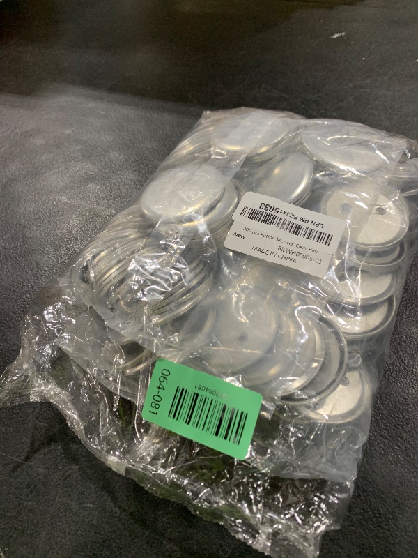 Photo 1 of 300 pcs 58mm/2.28 inch Button Maker Supplies, 58mm Button Supplies Parts, (Approx. 2.25 inch) Round Badge Blank Button Pins, Includes Metal Pin Back Cover, Metal Cover, Clear Film