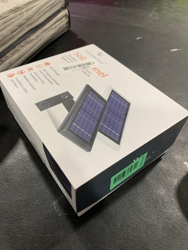 Photo 1 of Wasserstein Weatherproof Solar Panel Compatible with eufy Doorbell (Security Wi-Fi Video Battery-Powered Doorbell) (White) (Eufy Video Doorbell 2K Not Included)