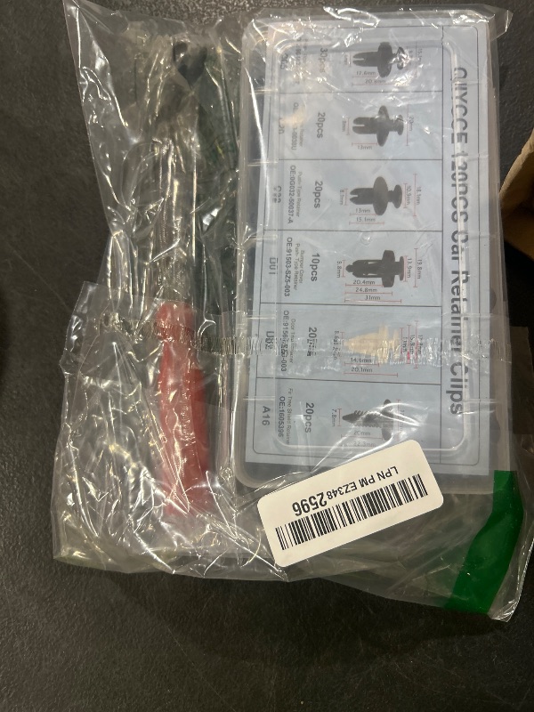 Photo 1 of QIIYCCE 120PCS Car Clips & Plastic Rivets - 6 Popular Sizes, Fits Bumpers, Fenders & Most Car Models, Ideal for Body Fixing & Replacement