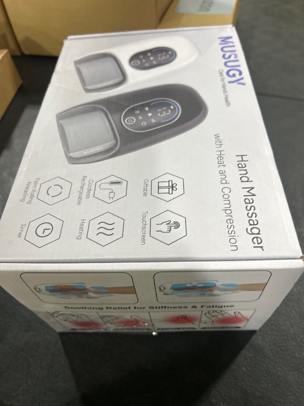 Photo 1 of Hand Massager with Heat and Compression : Full-Hand and Wrist Coverage with Touchscreen & Palm Roller – Designed for Daily Comfort at Home, Office, or Travel