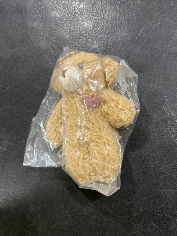 Photo 1 of Zitokin Bear Plush Keychain Toys for Kids with Purple Heart 5" Inch Stuffed Teddy Plushie Backpack Purse Pendant Gift for Girls (B-Brown-Heart)