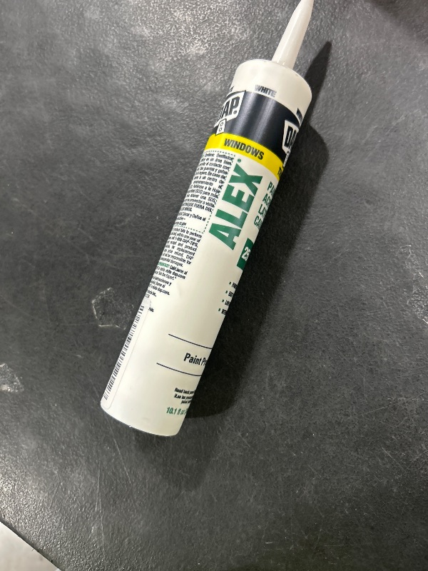 Photo 1 of DAP Alex Plus Acrylic Latex Caulk, White, 10.1 Oz (7079818152)
