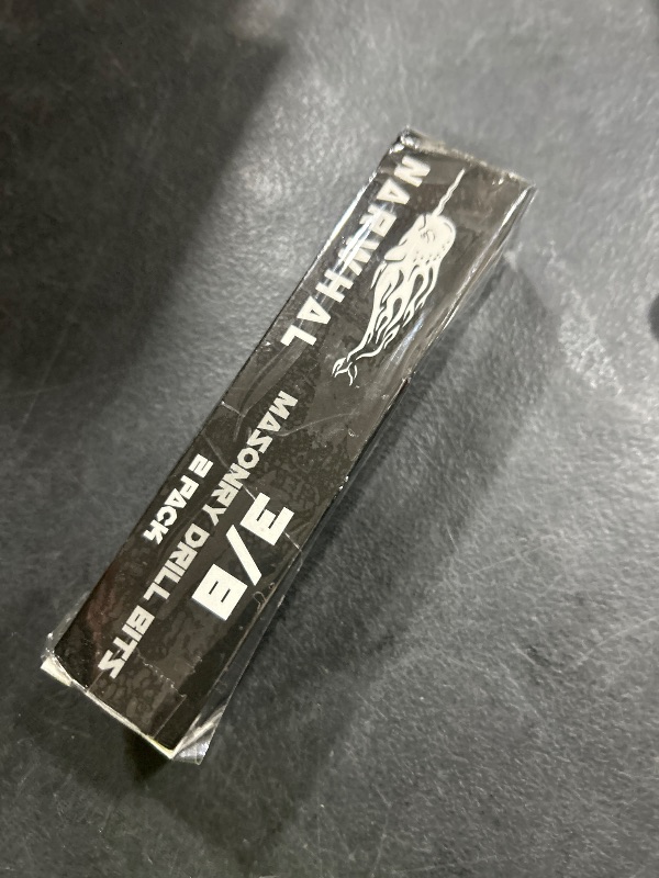 Photo 1 of 3/8 Inch Masonry Drill Bits (2 Pack - 6" Length Industrial Grade) Carbide Tipped Easily Cuts Through Concrete, Cement, Block, Stone, & More!