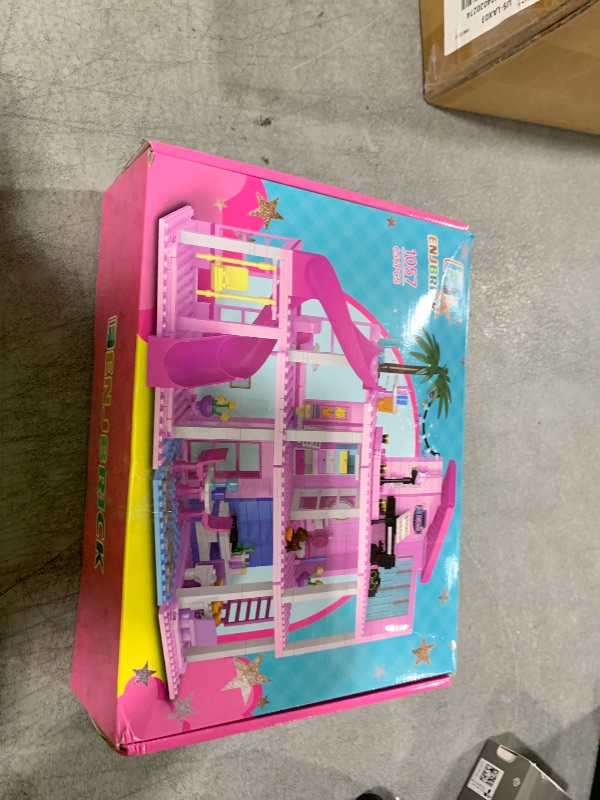 Photo 1 of Pink Dream House Building Set Compatible with Lego for Girls 8-12 Years,Friends Dollhouse Toy Building Playset for Kids Christmas,Birthday,Halloween