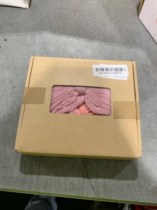 Photo 1 of CÉLLOT 6 Pcs Super Stretchy Soft Handmade Headbands with Double Bows Head Wrap Nylon Hair Accessories For Newborn Baby Girls Infant Toddlers Kids(Pink)