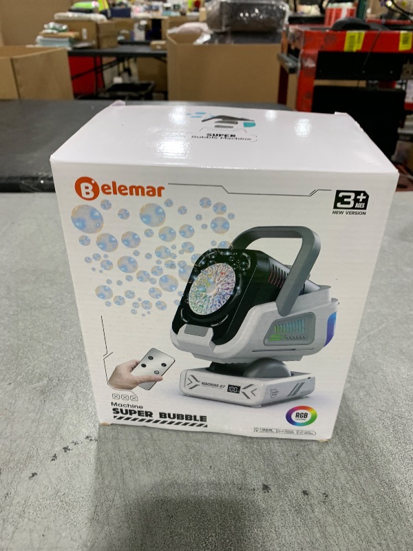 Photo 1 of 2025 Upgraded Bubble Machine with Remote Control, Automatic Rotation & RGB Lights, 1800mAh Rechargeable Battery, Type-C Charge, Bubble Maker for Kids, Weddings, Birthday Parties, Outdoor Activities