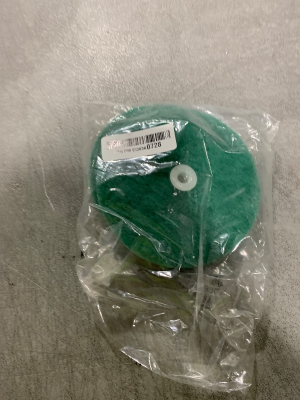 Photo 1 of Koblenz Scrubbing Pads, Made of Nylon, 6" Replacement Green Scrubbing Pads, 2 Pads and 2 Plastic Retainer Clips, Fits Most 6" Buffer Machines, Pack of 1, 45-0104-5