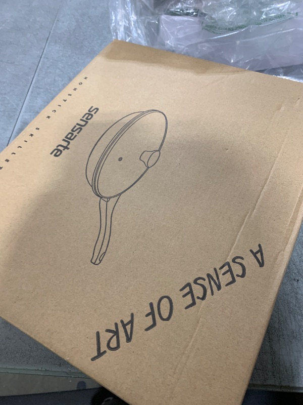 Photo 1 of SENSARTE Nonstick Frying Pan Skillet with Lid, Omelet Pan with Cover, Healthy Cooking Chef's Pan, Kitchen Non Stick Pan, Free of Intentionally Added PFOA (11inch + Glass Lid)