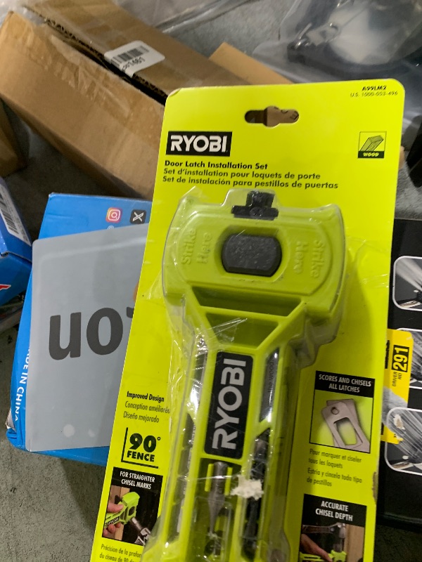 Photo 1 of Ryobi A99LM2 Door Latch Installation Kit for Accurate Chiseling and Scoring