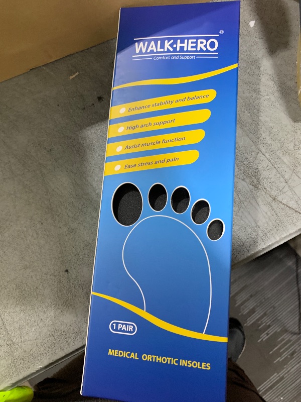 Photo 1 of Plantar Fasciitis Insoles for Men Women - Orthotics Inserts, Shoe Insoles Arch Support Flat Feet Inserts Work Boot Insoles for Standing All Day (Mens 10-10 1/2 | Womens 12-12 1/2)