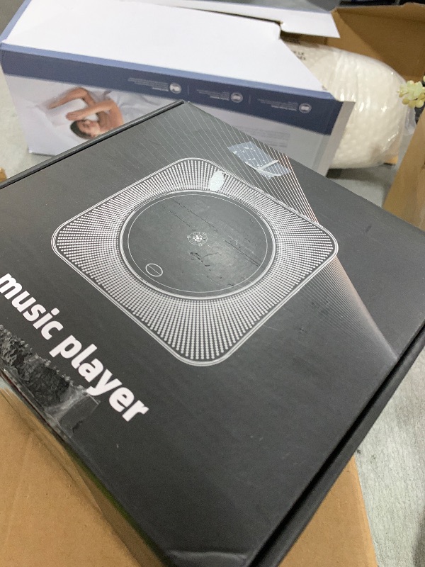 Photo 1 of Gueray CD Player Portable Bluetooth Desktop CD Player for Home with Timer Built-in HiFi Speakers with LCD Screen Display Boombox FM Radio USB Type-c