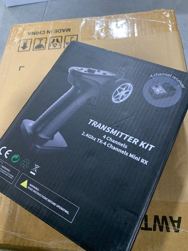 Photo 1 of GoolRC GA-4H-TX RC Transmitter and Receiver, 2.4GHz Remote Controlle Transmitter with 4CH Receiver Combo for 1/8 1/10 1/16 1/32 RC Car Boat Plane Crawler Toys Gifts for Mod Enthusiasts