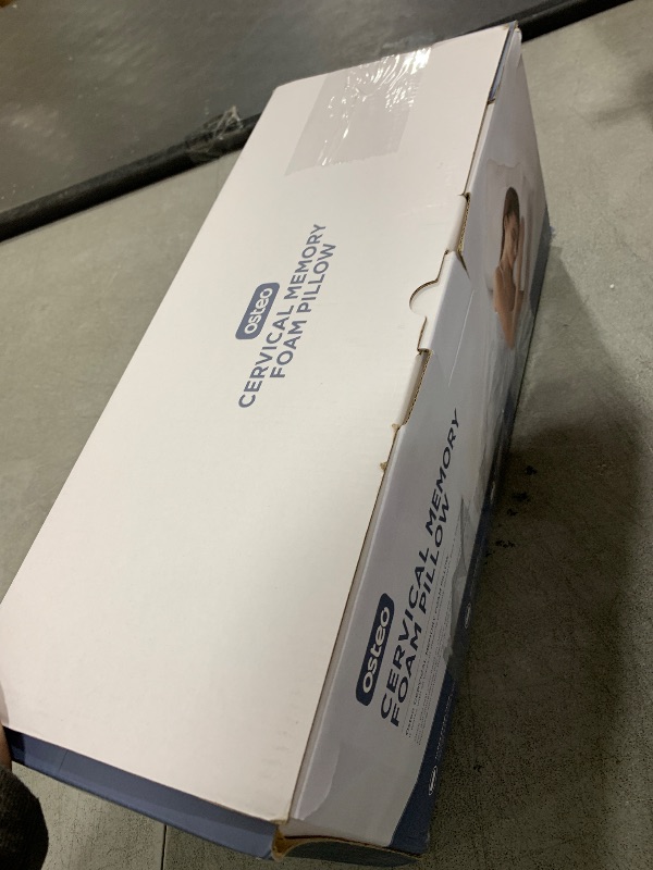 Photo 1 of Osteo Cervical Pillow for Neck Pain Relief, Hollow Design Odorless Memory Foam Pillows with Cooling Case, Adjustable Orthopedic Bed Pillow for Sleeping, Support for Side Back Sleepers