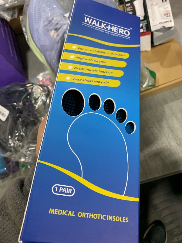 Photo 1 of Plantar Fasciitis Insoles for Men Women - Orthotics Inserts, Shoe Insoles Arch Support Flat Feet Inserts Work Boot Insoles for Standing All Day (Mens 7-7 1/2 | Womens 9-9 1/2)