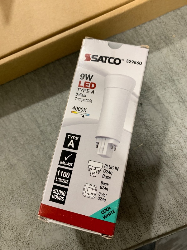 Photo 1 of Satco S29860 Transitional Light Bulb in White Finish, 4.69 inches