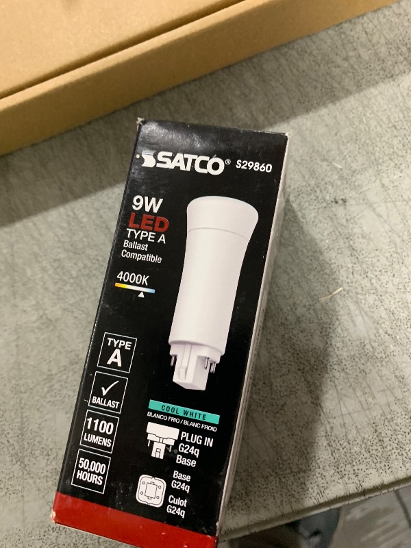 Photo 1 of Satco S29860 Transitional Light Bulb in White Finish, 4.69 inches