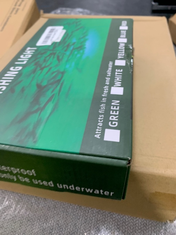 Photo 1 of Underwater Fishing Light 12V 100W 300W Green White Led Submersible Night Boat Waterproof IP68 in Freshwater and Saltwater with 17FT