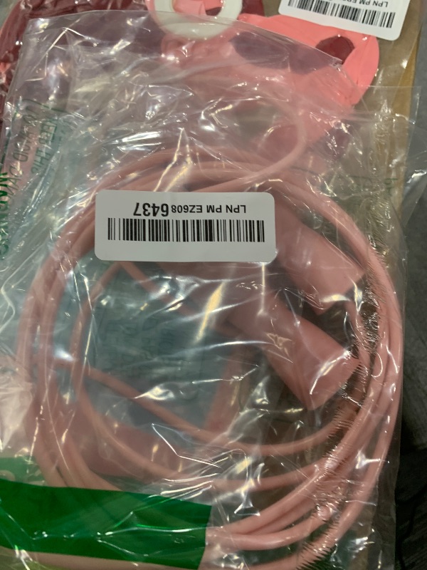Photo 1 of Pink Jump rope,Adjustable Skipping Rope with Soft Foam Handles