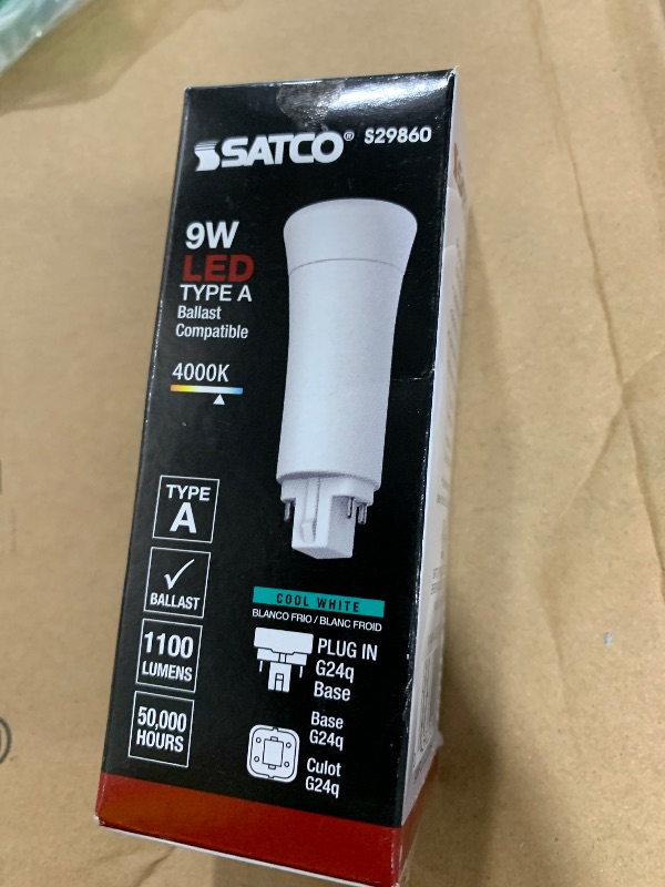 Photo 1 of Satco S29860 Transitional Light Bulb in White Finish, 4.69 inches