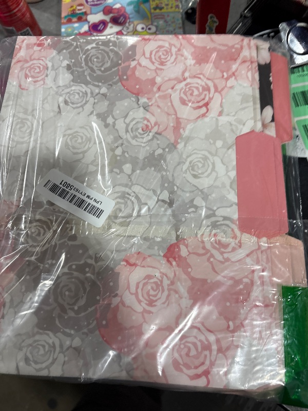 Photo 1 of Current Charcoal & Coral File Folders Value Pack - Bulk Set of 24, 6 Pretty Decorative Designs, 1/3 Cut Tabs, Heavy-Duty Paper Stock, Office Supplies for Home & Work, 9-½” x 11-¾” Letter Size