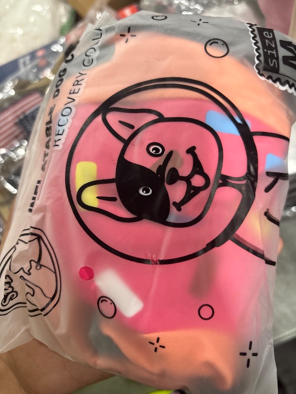 Photo 1 of Supet Inflatable Dog Cone Collar for Large Medium Small Dogs, Soft Cone Collar for Dogs Cats, ECollar Doggie Neck Donut Dog Cone Alternative After Surgery