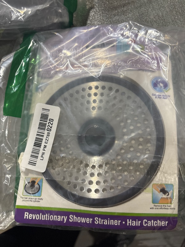 Photo 1 of ShowerShroom SHSULT755 Ultra Revolutionary Shower Hair Catcher Drain Protector, No Size, Stainless