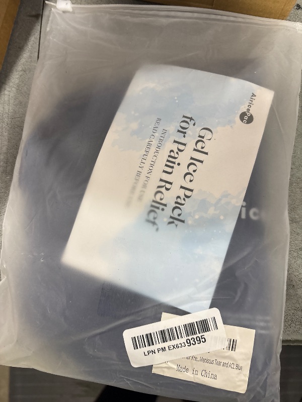 Photo 1 of AiricePac Ice Pack for Knee Pain Relief, Reusable Gel Ice Wrap for Injuries, Swelling, Knee Replacement Surgery, Cold Compress Therapy for Arthritis, Meniscus Tear and ACL, Blue